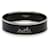 Bracelet large en émail Hermès Calèche noire Métal Email Argenté  ref.1322260