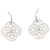 Swarovski Clear Crystal Pierced Earrings in Silver Metal Silvery Metallic  ref.1322347
