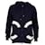 Sweatshirt CC Zip à capuche Chanel en coton bleu marine  ref.1322389