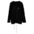 Felpa CC Chanel con zip e cappuccio in cotone nero  ref.1322390