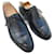 Sapatos derby de caça JM Weston em couro preto 9B 42 42,5 estreito  ref.1322471