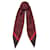 Burberry silk monogram print hair scarf Dark red  ref.1322473