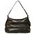 Lancel Black and Dark Brown Leather Hobo Shoulder Bag - view 2