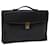 LOEWE Anagram Hand Bag Leather Black Auth bs13243  ref.1322646