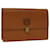Autre Marque Burberrys Clutch Bag Leather Brown Auth bs12584  ref.1322672