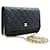 Wallet On Chain Portafoglio Chanel su catena Nero Pelle  ref.1323059