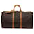 Louis Vuitton Keepall Bandouliere 55 Brown Cloth  ref.1323100
