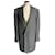 LOUIS VUITTON Wool coat ¾ herringbone sublime new condition T48 FR Grey  ref.1323186