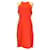 Autre Marque Stella McCartney Naranja / Vestido recto de crepé sin mangas en beige Viscosa  ref.1323250
