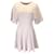 Autre Marque Alaia Light Pink Short Sleeved Flared Knit Dress Viscose  ref.1323259