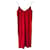 Autre Marque Vakko Red Suede Dress, S  ref.1323272