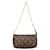 Louis Vuitton Canvas Monogram Pochette Accessoires Small Brown Leather  ref.1323309