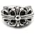 Chrome Hearts Silver Floral Cross Ring Metal  ref.1323379