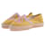 LEONARD Espadrilles T.UE 41 chiffon Toile Jaune  ref.1323382