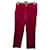 Autre Marque MODETROTTER  Trousers T.fr 40 Wool Dark red  ref.1323462