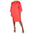 Sofie d'Hoore Vestido midi oversize rojo - talla UK 12 Roja Algodón  ref.1323527
