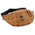 Bolsa de cintura de couro MCM Visetos Cognac Beltbag com estampa de logotipo. Conhaque  ref.1323579