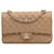 Patta foderata in caviale classico marrone medio Chanel Beige Pelle  ref.1323659