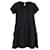 Joseph Tiered Mini Dress in Black Silk Cotton  ref.1323693