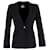 Giorgio Armani Armani Collezioni Single-Breasted Blazer in Black Wool  ref.1323694