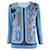 Pull emblématique en twillaine Hermès Soie Bleu  ref.1323758
