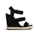 Balenciaga Sandales EU39 Black Suede Wedge Heels US8.5 Daim Noir  ref.1323806