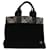 BURBERRY Nova Check Blue Label Hand Bag Canvas Black Beige Auth yk11396 Cloth  ref.1323826