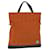 MCM Vicetos Logogram Hand Bag Nylon Orange Auth bs13193  ref.1323920