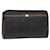 Christian Dior Honeycomb Canvas Clutch Bag PVC Leather Black Auth yk11503  ref.1323962