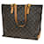 Louis Vuitton Cabas Mezzo Brown Cloth  ref.1324105
