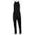 Autre Marque Barbara Bui Black / Silver Mesh Strap Sleeveless Jersey Jumpsuit Viscose  ref.1324230