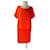 Luisa Cerano Dresses Orange Polyester  ref.1324432