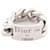 CHRISTIAN DIOR CURB T RING55 WHITE GOLD 18K 13.8G WHITE GOLDEN RING Silvery  ref.1324549