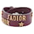 Christian Dior NEW DIOR lined TOWER J’ADIOR BRACELET 16/18 IN BORDEAUX LEATHER STRAP Dark red  ref.1324565