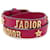 Christian Dior NEW DIOR lined TOWER J’ADIOR BRACELET 16/18 RED LEATHER STRAP  ref.1324566