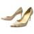 CHRISTIAN LOUBOUTIN BIBLIO SHOES 85 38 BEIGE LEATHER & SUEDE PUMPS  ref.1324573