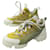 CHRISTIAN DIOR SHOES D-CONNECT SNEAKERS 36 CANVAS BOX SNEAKERS SHOES Yellow Cloth  ref.1324592