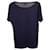 Lanvin Basic T-Shirt in Navy Blue Cotton  ref.1324613