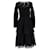 Stella Mc Cartney Stella McCartney Long-Sleeve Lace-Trimmed Tiered Dress In Black Viscose Cellulose fibre  ref.1324635