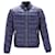 Prada Zipped Puffer Jacket in Blue Nylon  ref.1324638