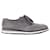 Prada Wingtip Detail Derby Sneakers in Grey Suede  ref.1324643