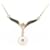 Mikimoto 18K Pearl Diamond Necklace Metal  ref.1324689