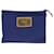 Louis Vuitton Pochette Blu Tela  ref.1324798