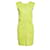 Chanel Vestido de botones CC verde lima Algodón  ref.1324824