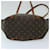 Louis Vuitton Sac Shopping Brown Cloth  ref.1324904