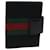 GUCCI GG Canvas Web Sherry Line Day Planner Cover Black Red 115240 Auth yk11477 Cloth  ref.1324957