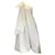 Autre Marque Kika Vargas Vestido de cetim com detalhe de laço branco e um ombro Seda  ref.1325200