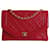 Timeless Chanel Zeitlose Tasche Classic Vintage Matelassè aus rotem Leder  ref.1325315