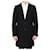 Abrigo entallado de Dior Negro Cuero Lana  ref.1325544