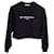 Sudadera corta con logo de Givenchy en algodón negro  ref.1325695
